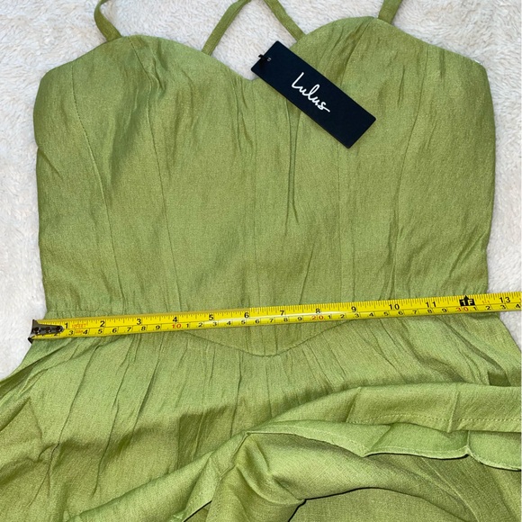 Lulu’s Strolling Portofino Light Green Sleeveless Romper - Picture 5 of 10